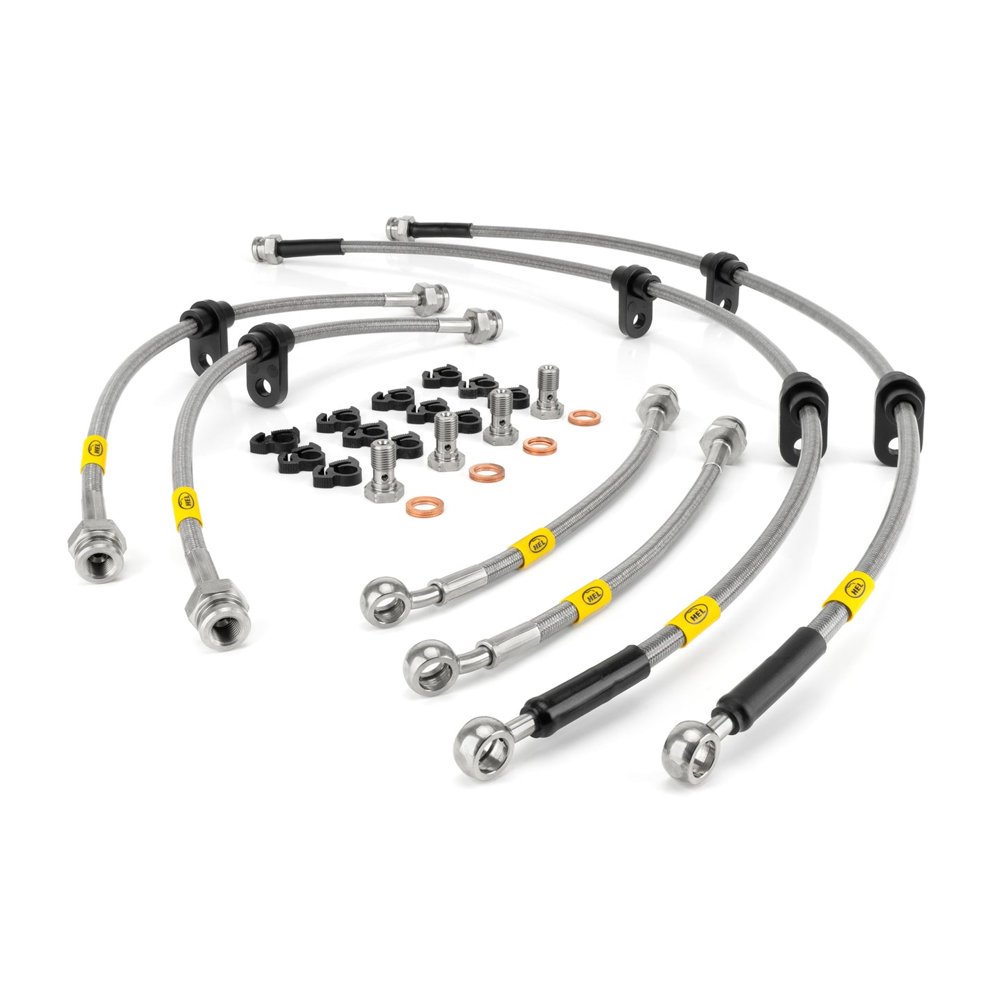 Latiguillos de freno metalicos Hel para BMW 1 Series E88 120i 2007-